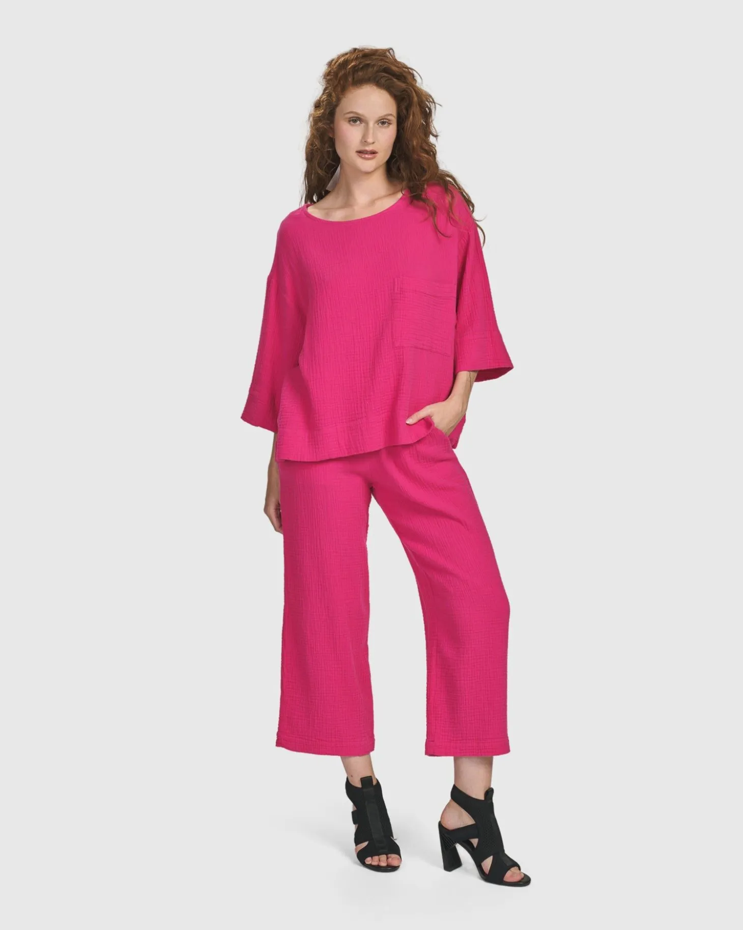Recreation Tee, Fuchsia