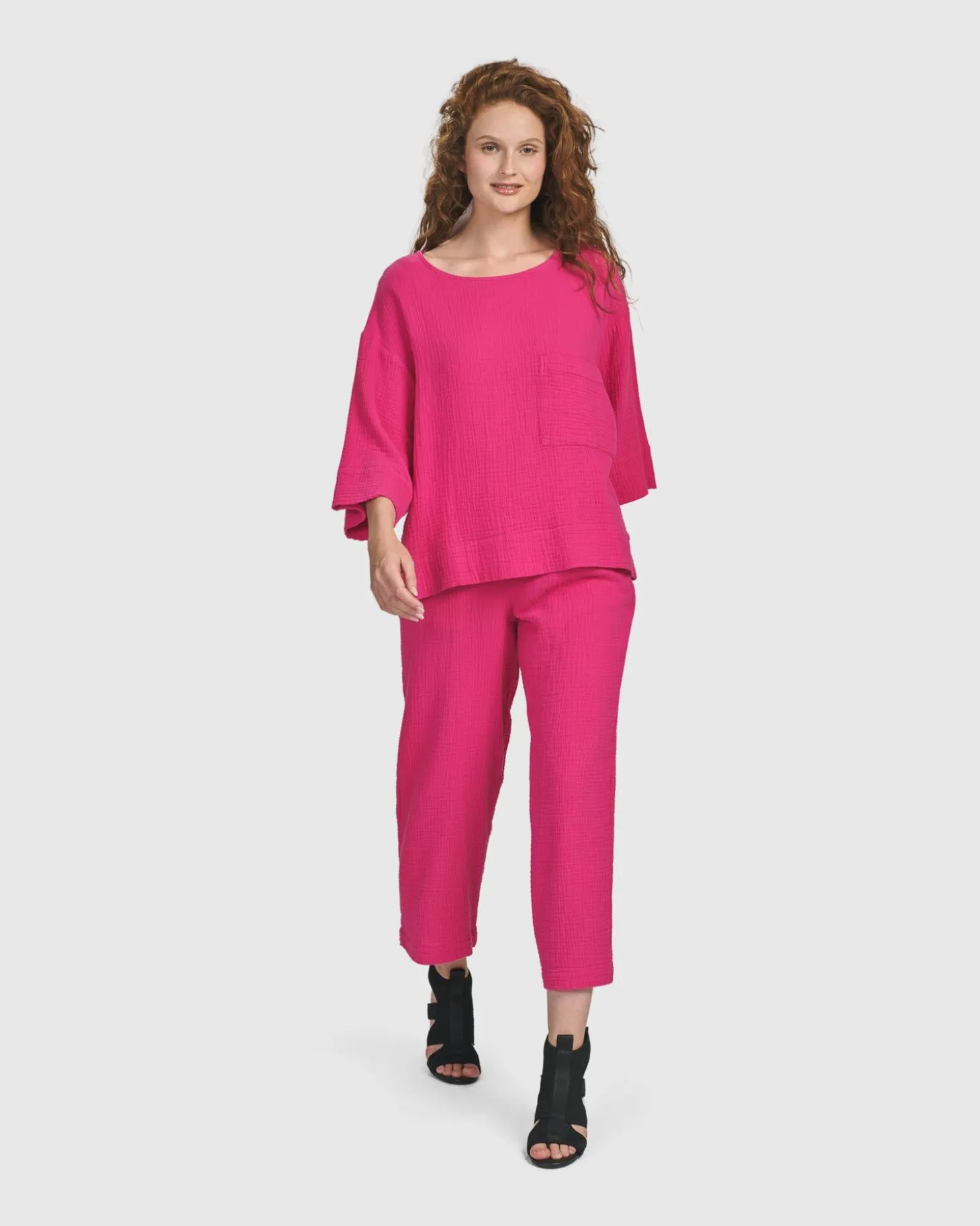 Recreation Tee, Fuchsia