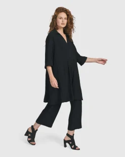 Recreation Tunic Top, Black