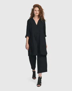 Recreation Tunic Top, Black