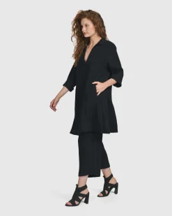 Recreation Tunic Top, Black