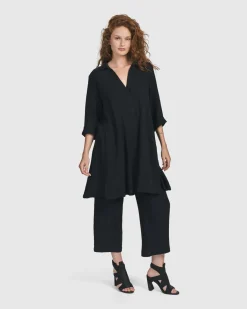 Recreation Tunic Top, Black