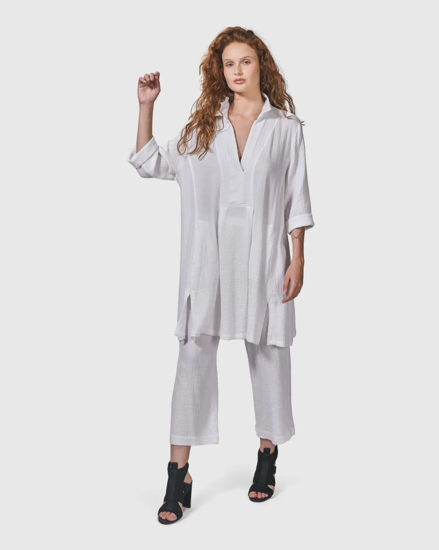 Recreation Tunic Top, White