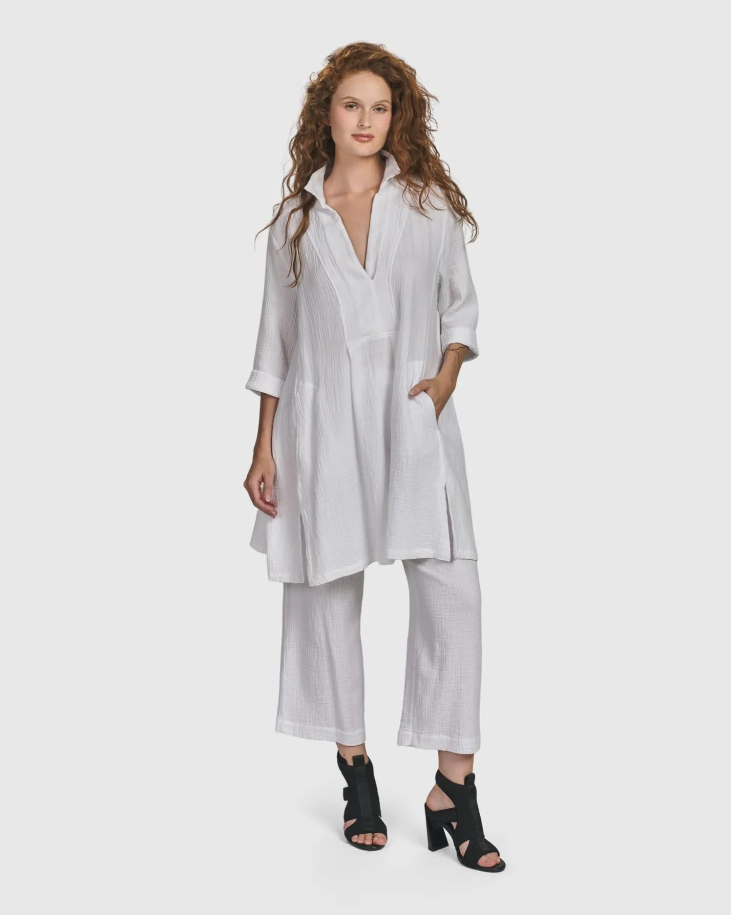 Recreation Tunic Top, White