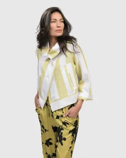 Riposo A-Line Jacket, Citron