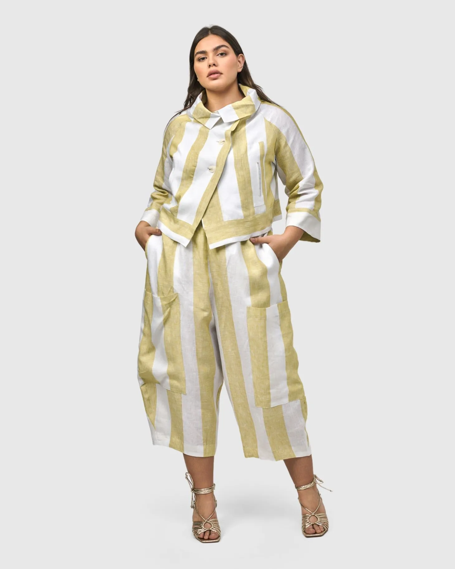 Riposo A-Line Jacket, Citron