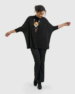 Rookie Mockneck Top, Black