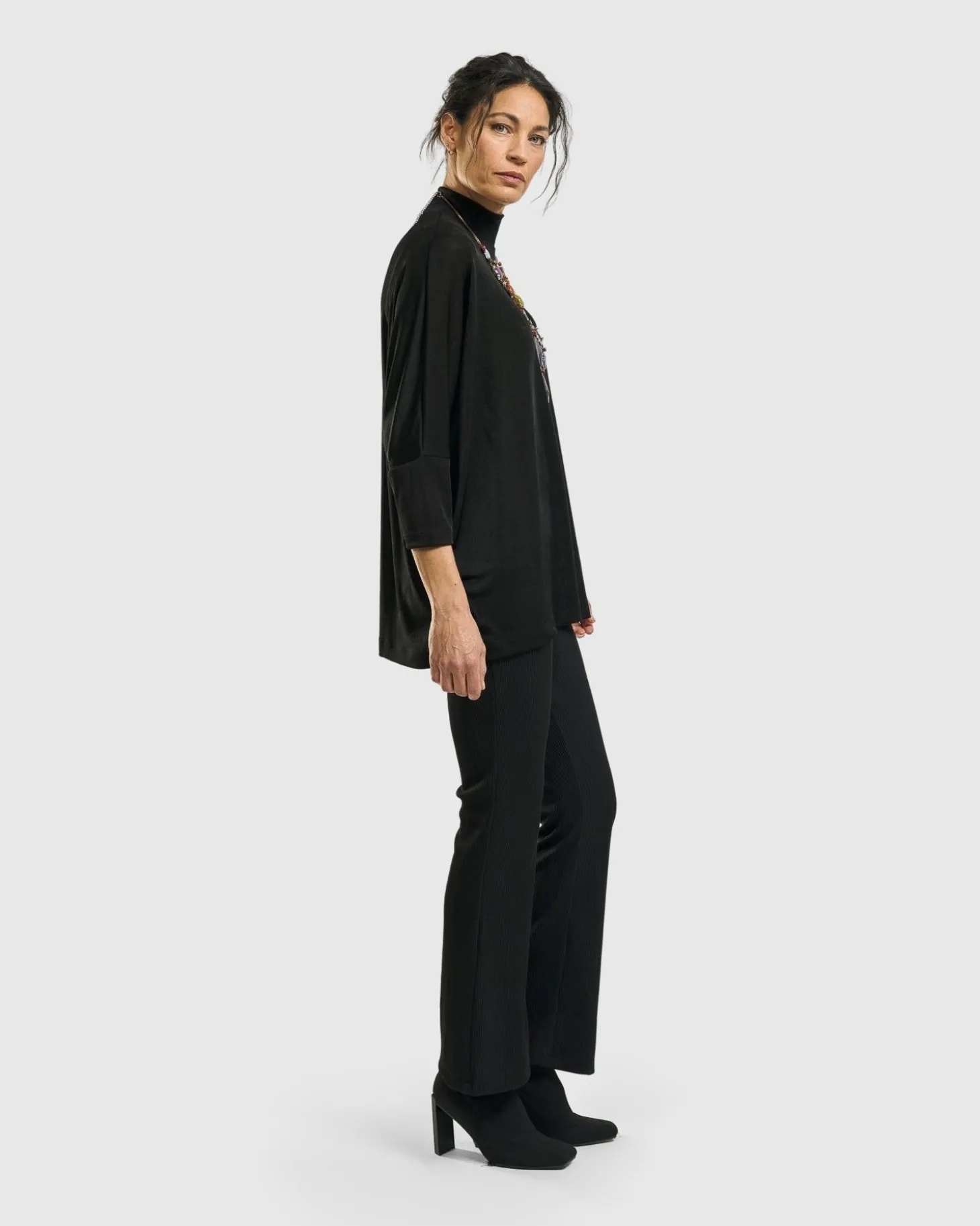 Rookie Mockneck Top, Black