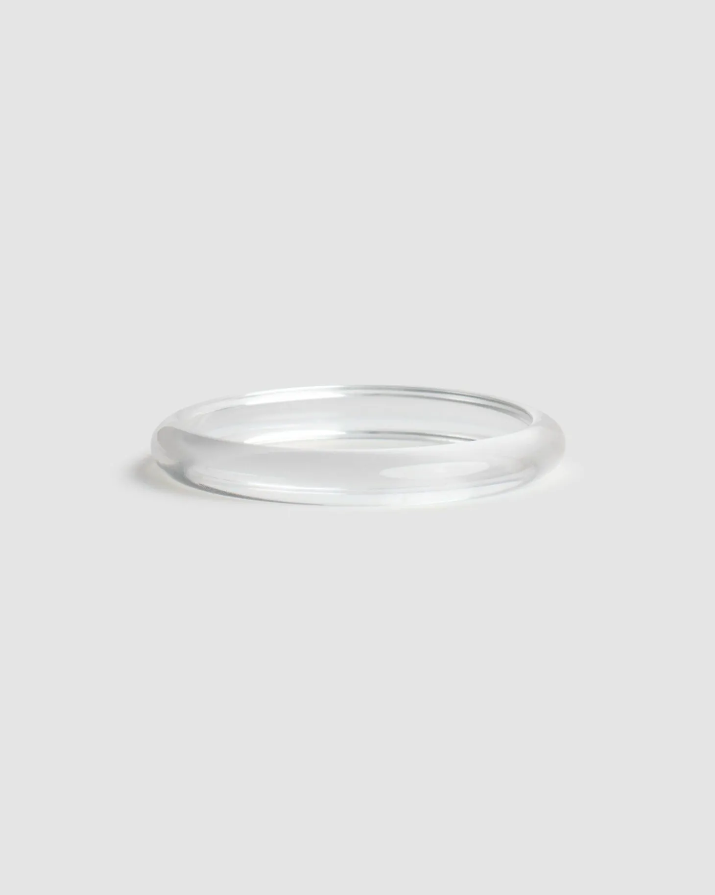 Rounded Bangle Bracelet, Clear