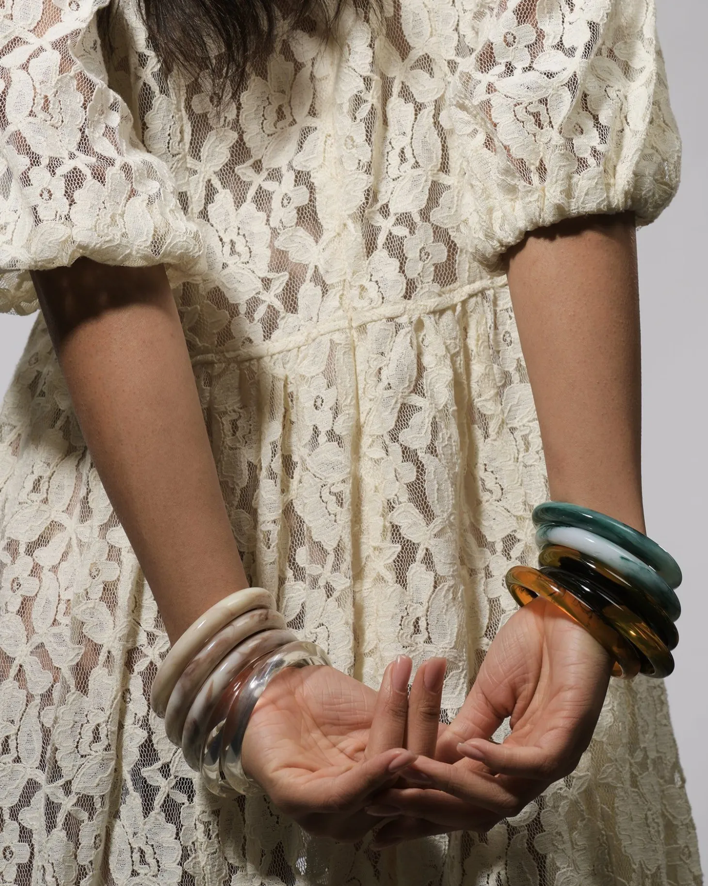 Rounded Bangle Bracelet, Jade