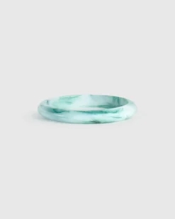 Rounded Bangle Bracelet, Jade