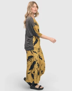 Ru Crinkle Dolman Top, Yellow