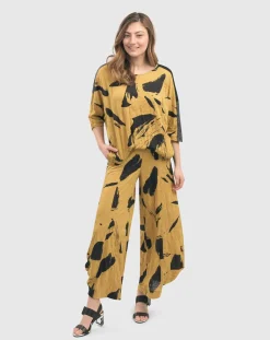 Ru Crinkle Dolman Top, Yellow