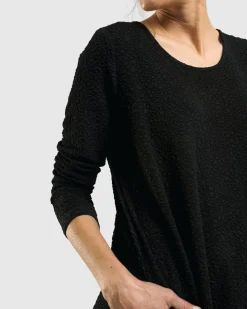 Sabrina A-Line Dress, Black