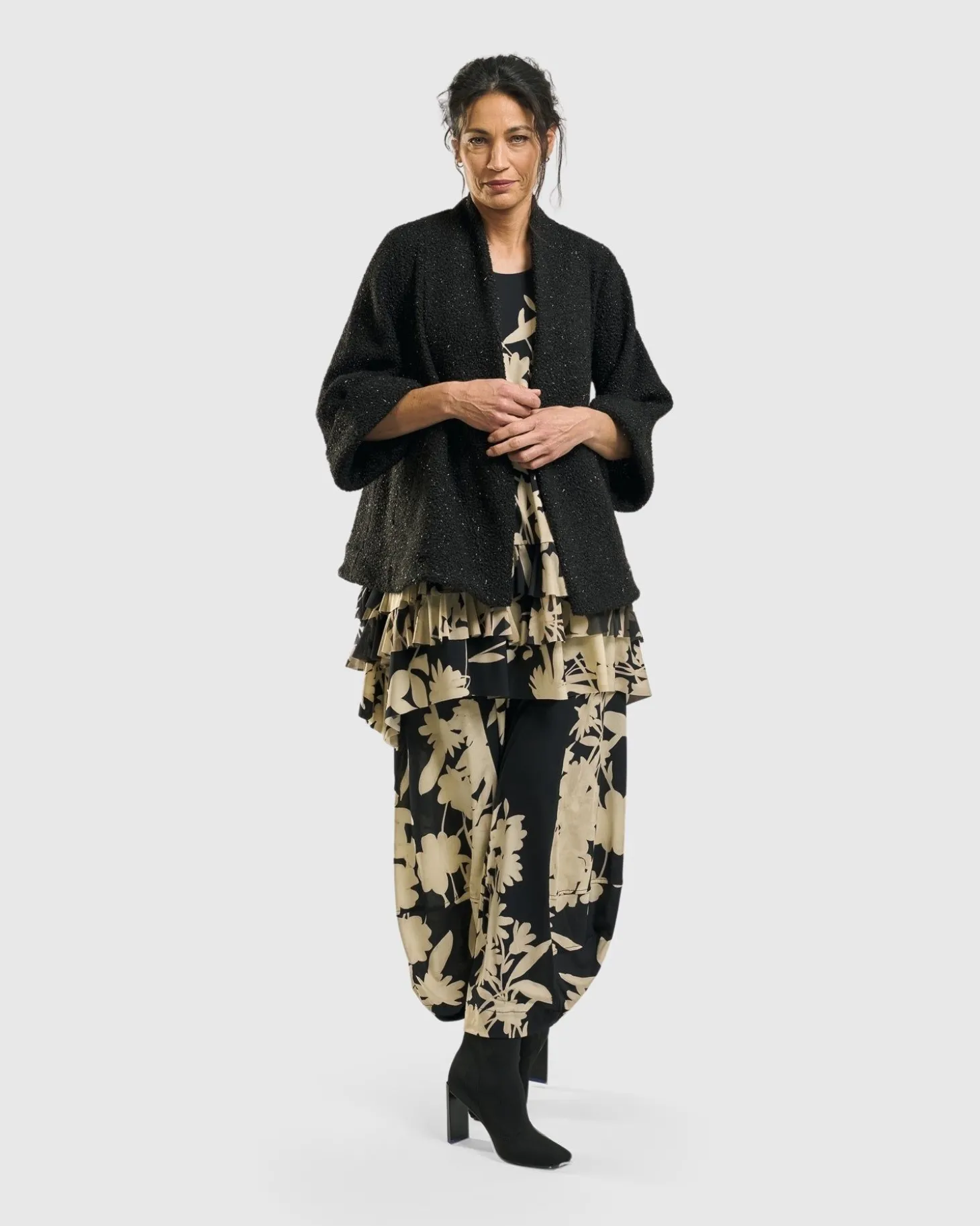 Sagittarius A-Line Jacket, Charcoal