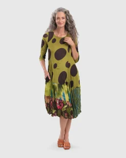 Sara Swing Dress, Olive