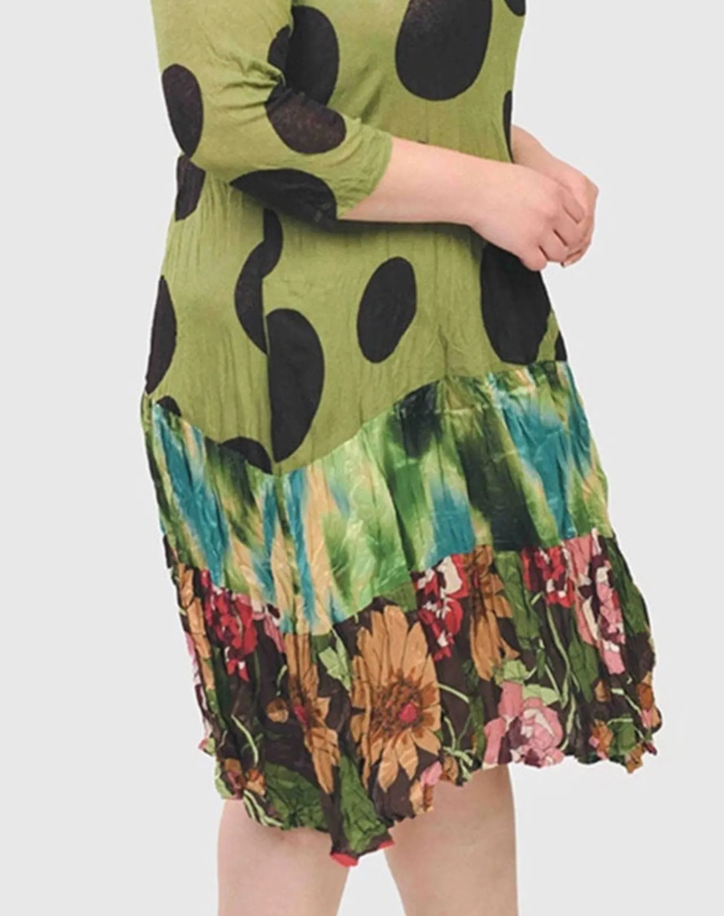 Sara Swing Dress, Olive
