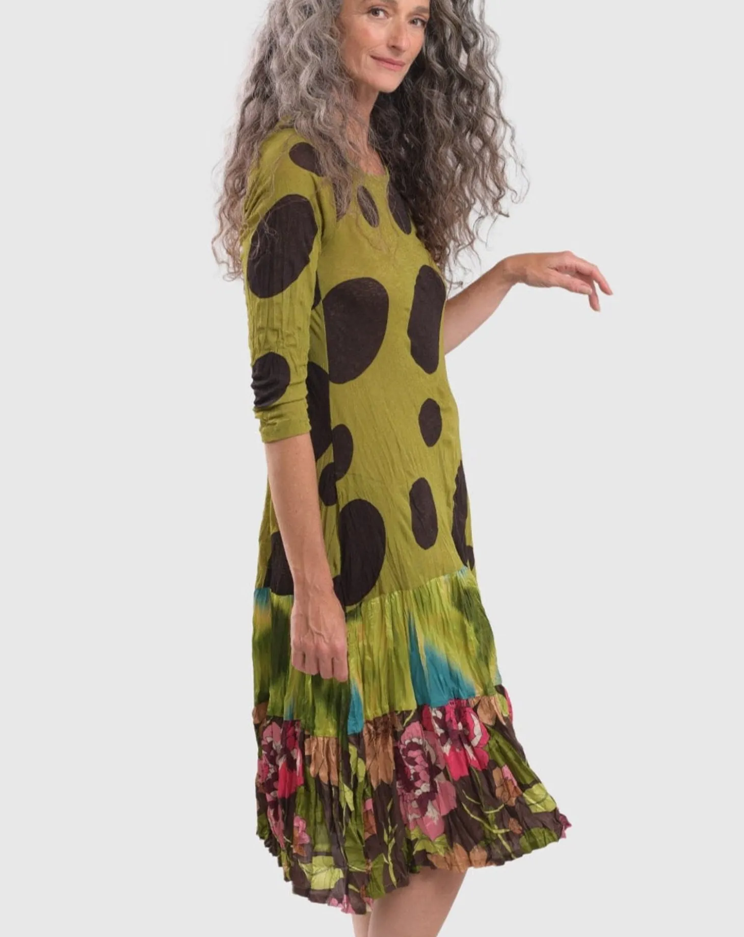 Sara Swing Dress, Olive