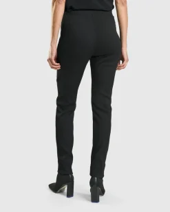 Savant Slim Leg Trousers, Black