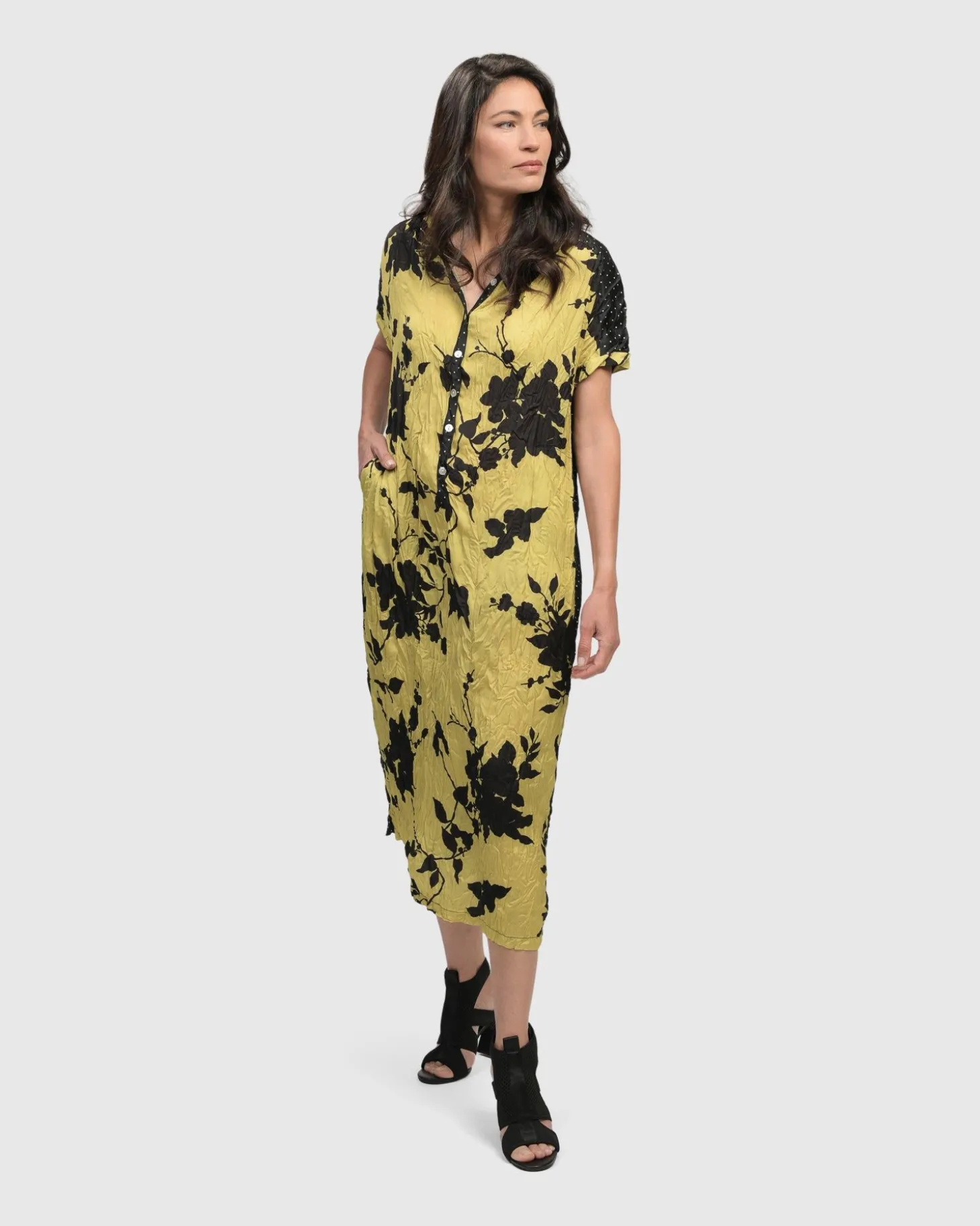 Sbagliato Button Down Dress, Mix