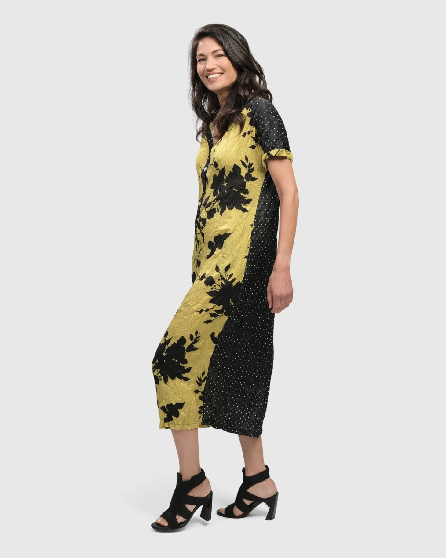 Sbagliato Button Down Dress, Mix