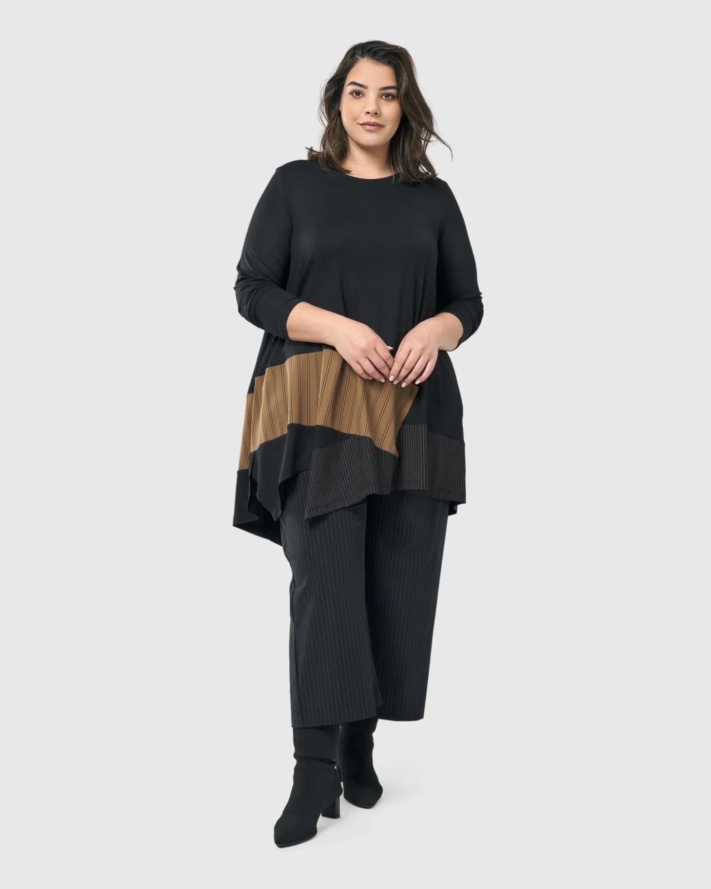 Sequoia Swing Tunic Top, Coffee