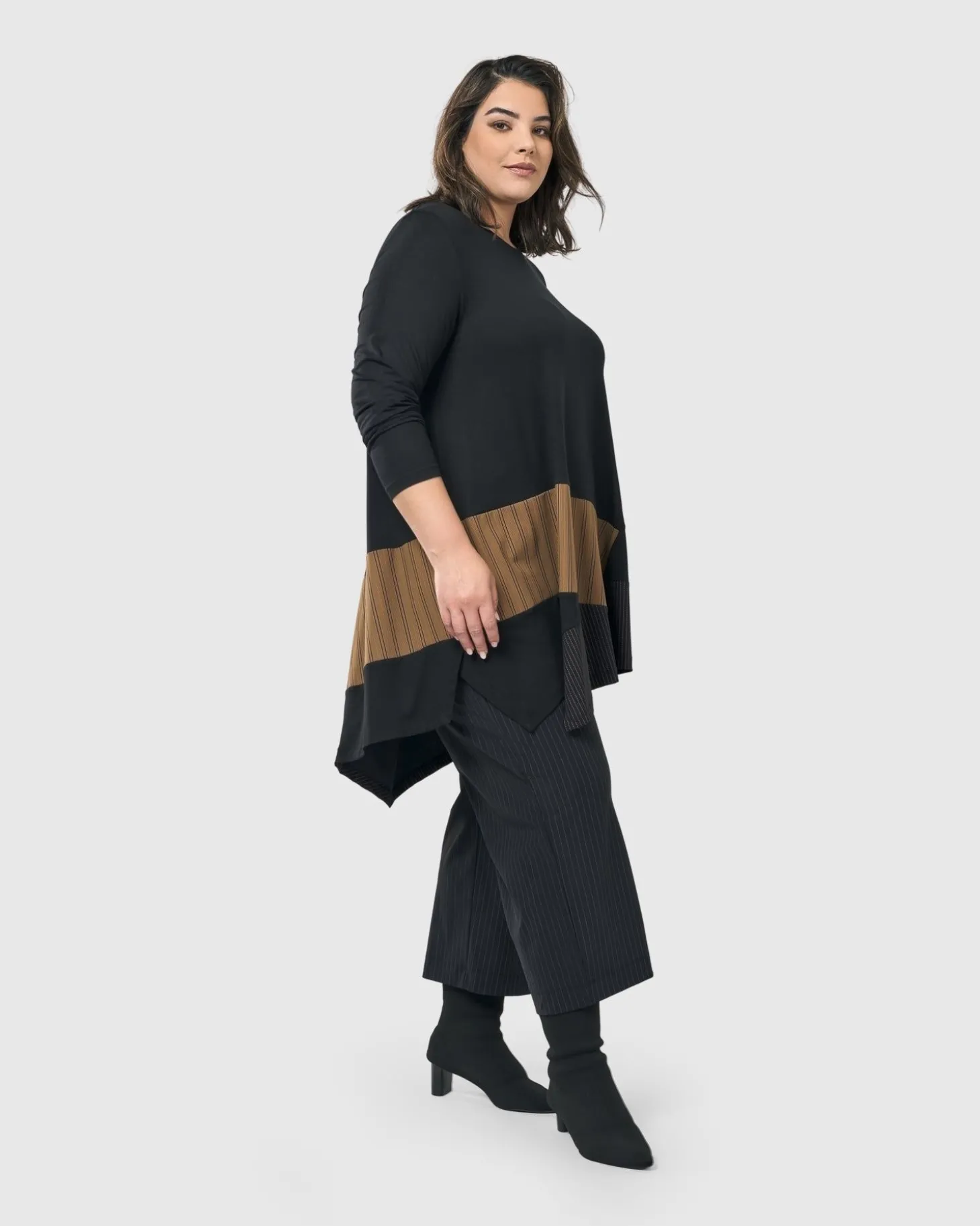 Sequoia Swing Tunic Top, Coffee