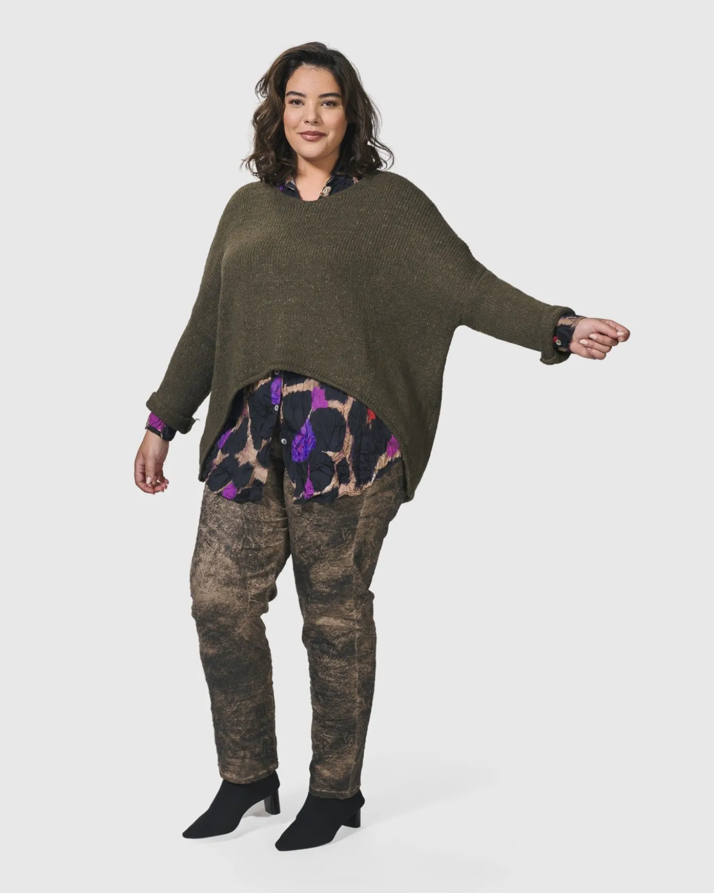 Siesta Oversized Sweater, Taupe