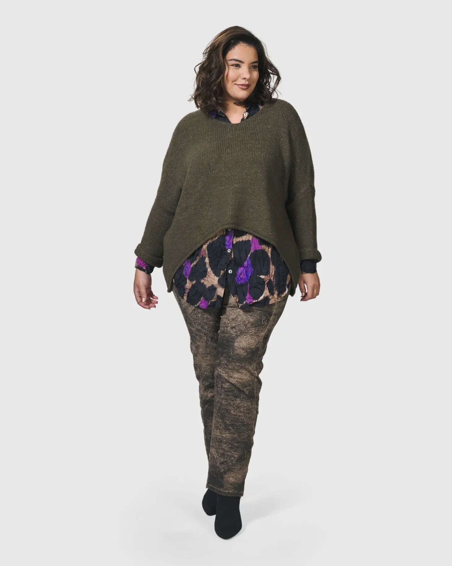 Siesta Oversized Sweater, Taupe