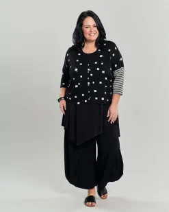 Skylar Crop Cardigan, Squares
