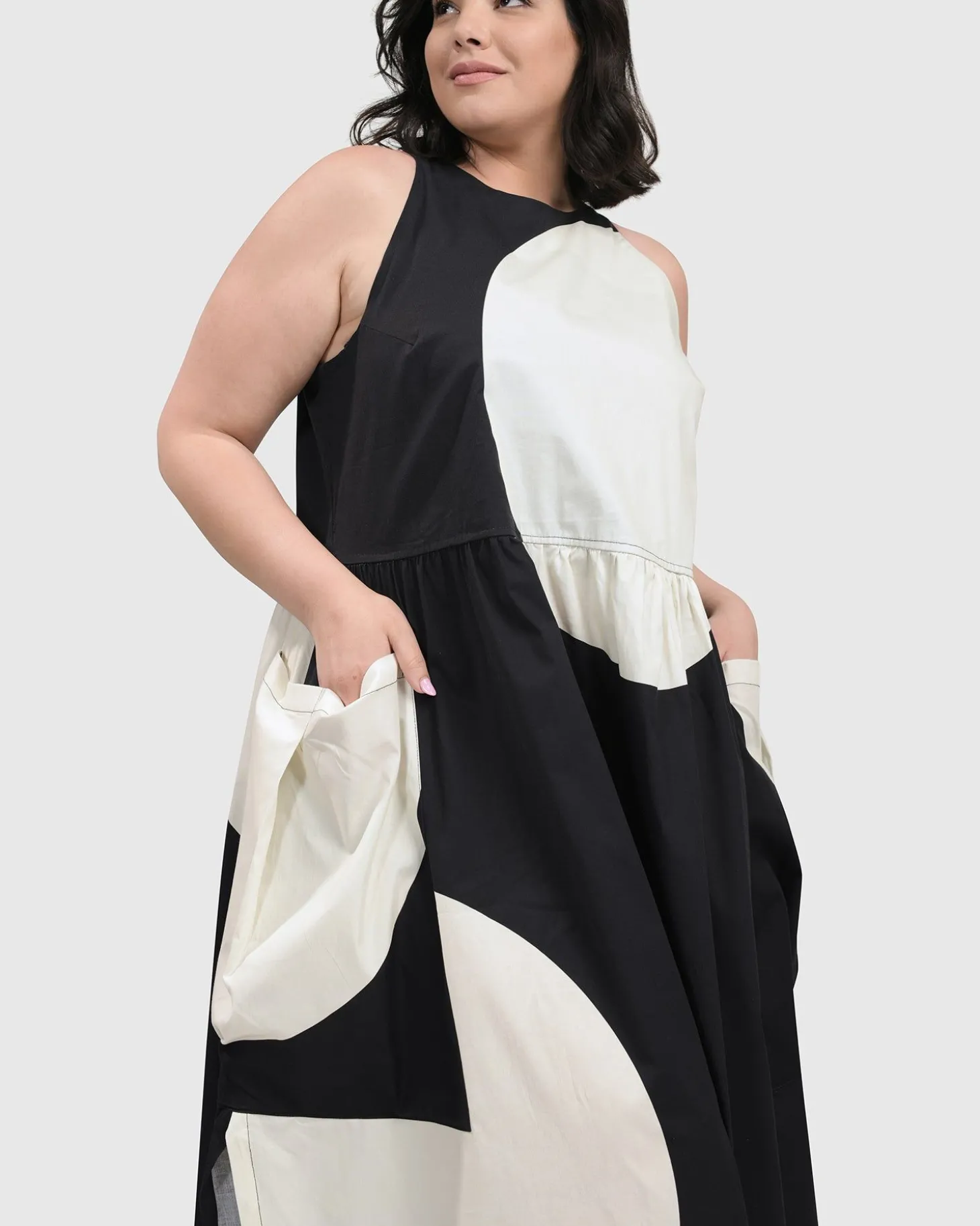 Sleeveless Maxi Dress, Black