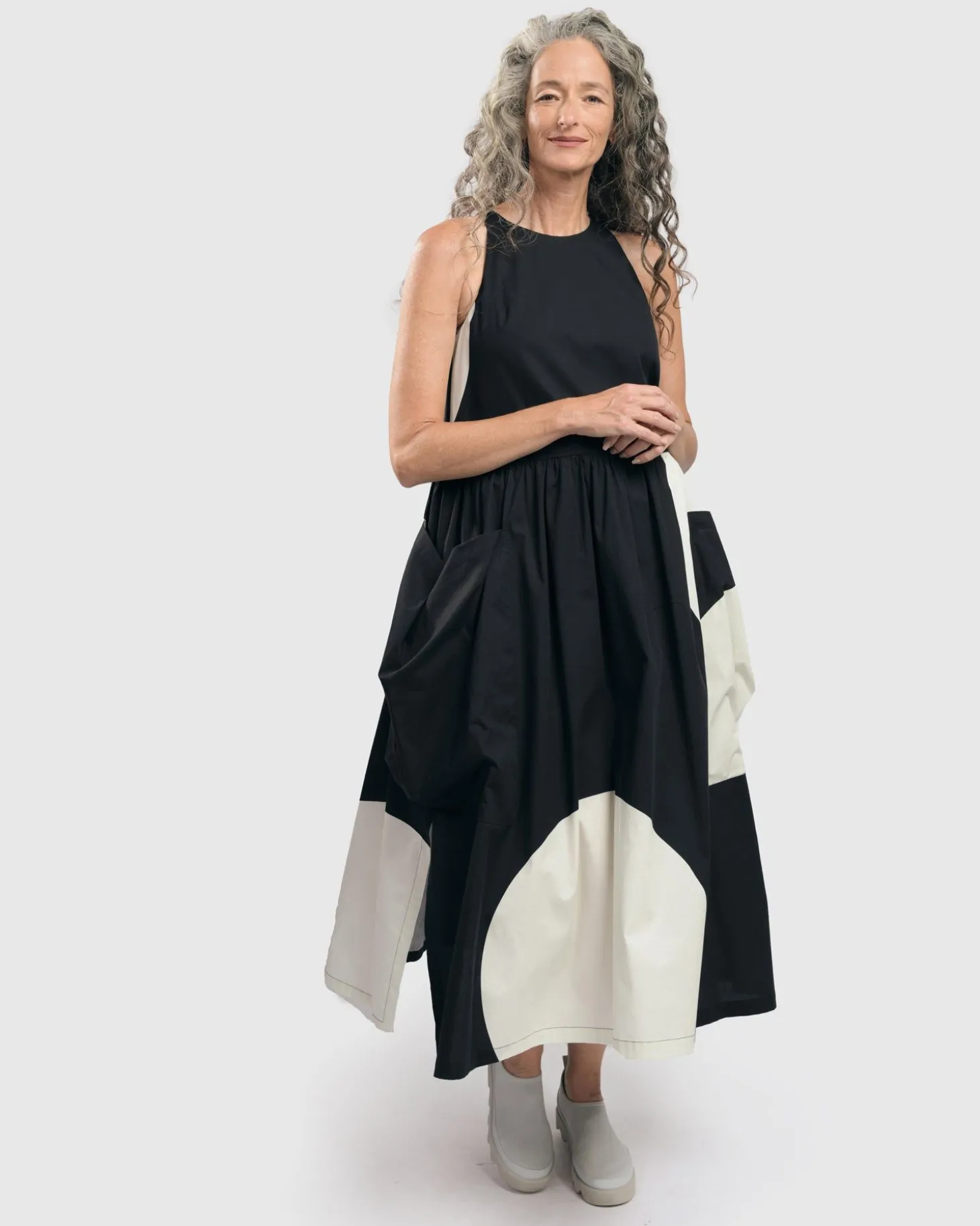 Sleeveless Maxi Dress, Black