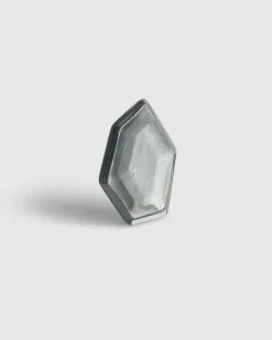 Smoke Faceted Clip Earrings, Starlight