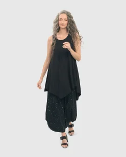 Splatter Punto Pants, Black