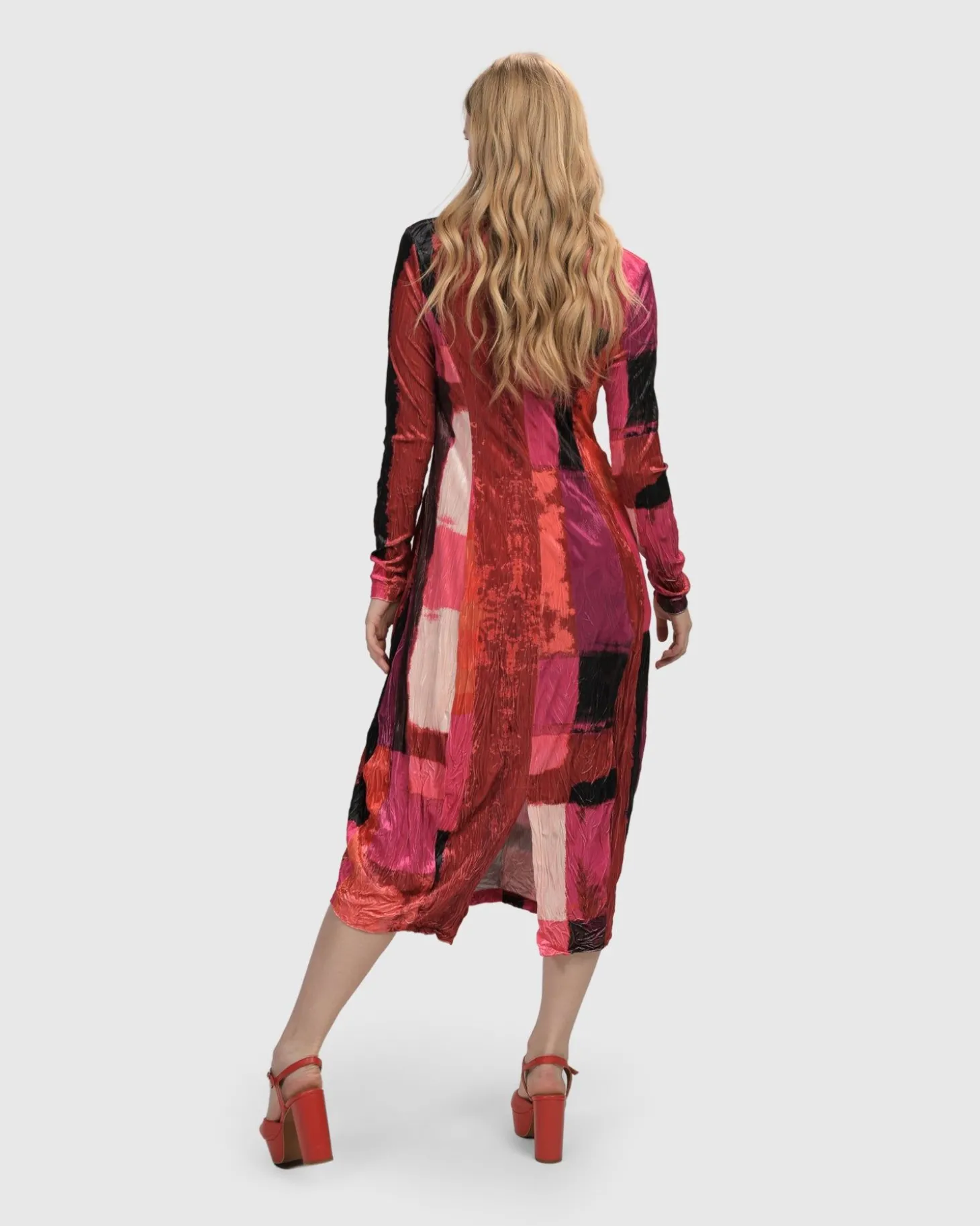 Sunset Strip Cocoon Dress, Magenta