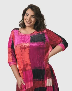 Sunset Strip Maxi Dress, Magenta