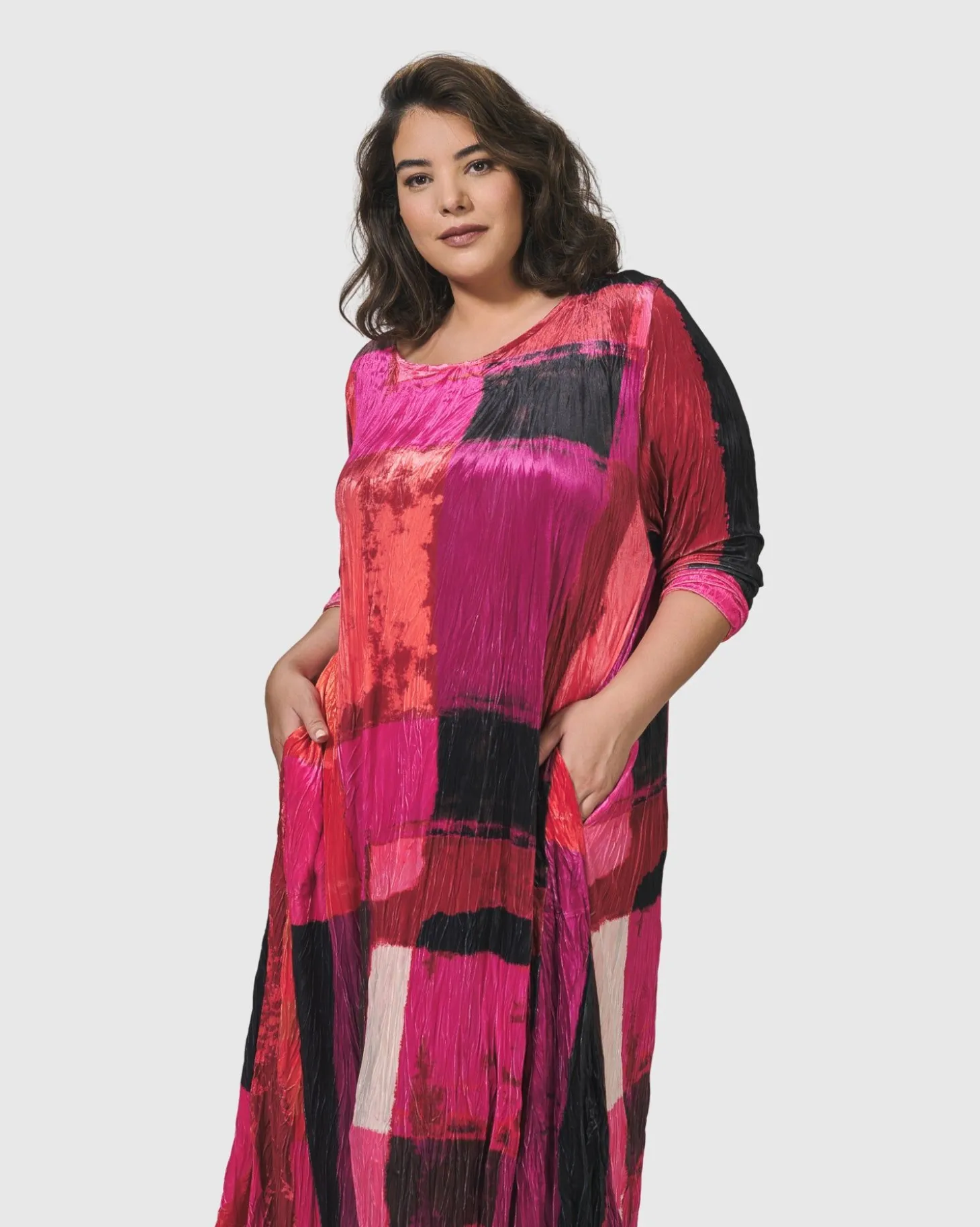 Sunset Strip Maxi Dress, Magenta