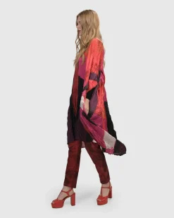 Sunset Strip Muumuu Dress, Magenta