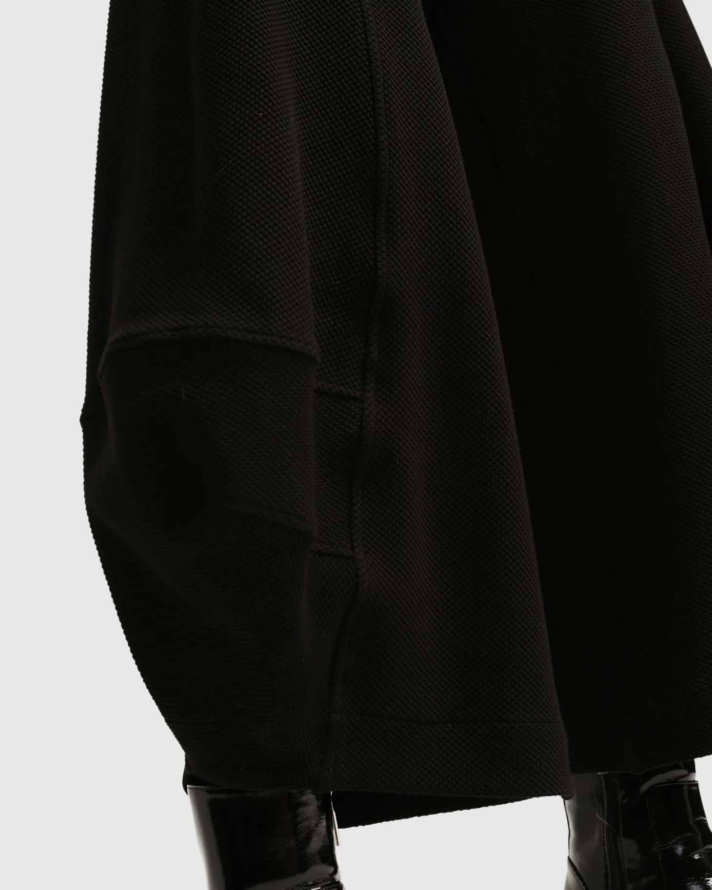 Superb Waffle Weave Punto Pants, Black