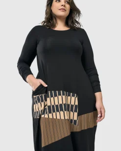 Sycamore Cocoon Dress, Coffee