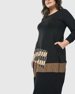 Sycamore Cocoon Dress, Coffee