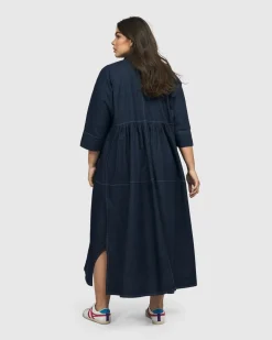 Tacoma Trapeze Dress, Denim
