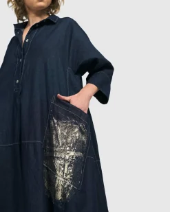 Tacoma Trapeze Dress, Denim