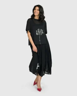 Tekbika Antoinette Flared Cocoon Skirt, Tulle