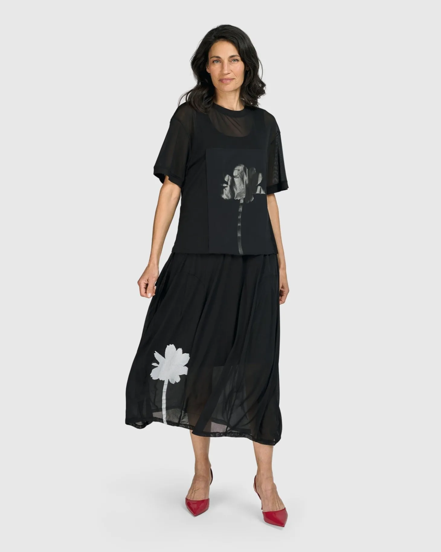 Tekbika Antoinette Flared Cocoon Skirt, Tulle