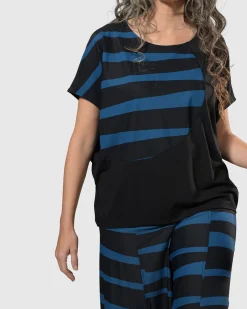 Tekbika Bliss Boxy Top, Ocean
