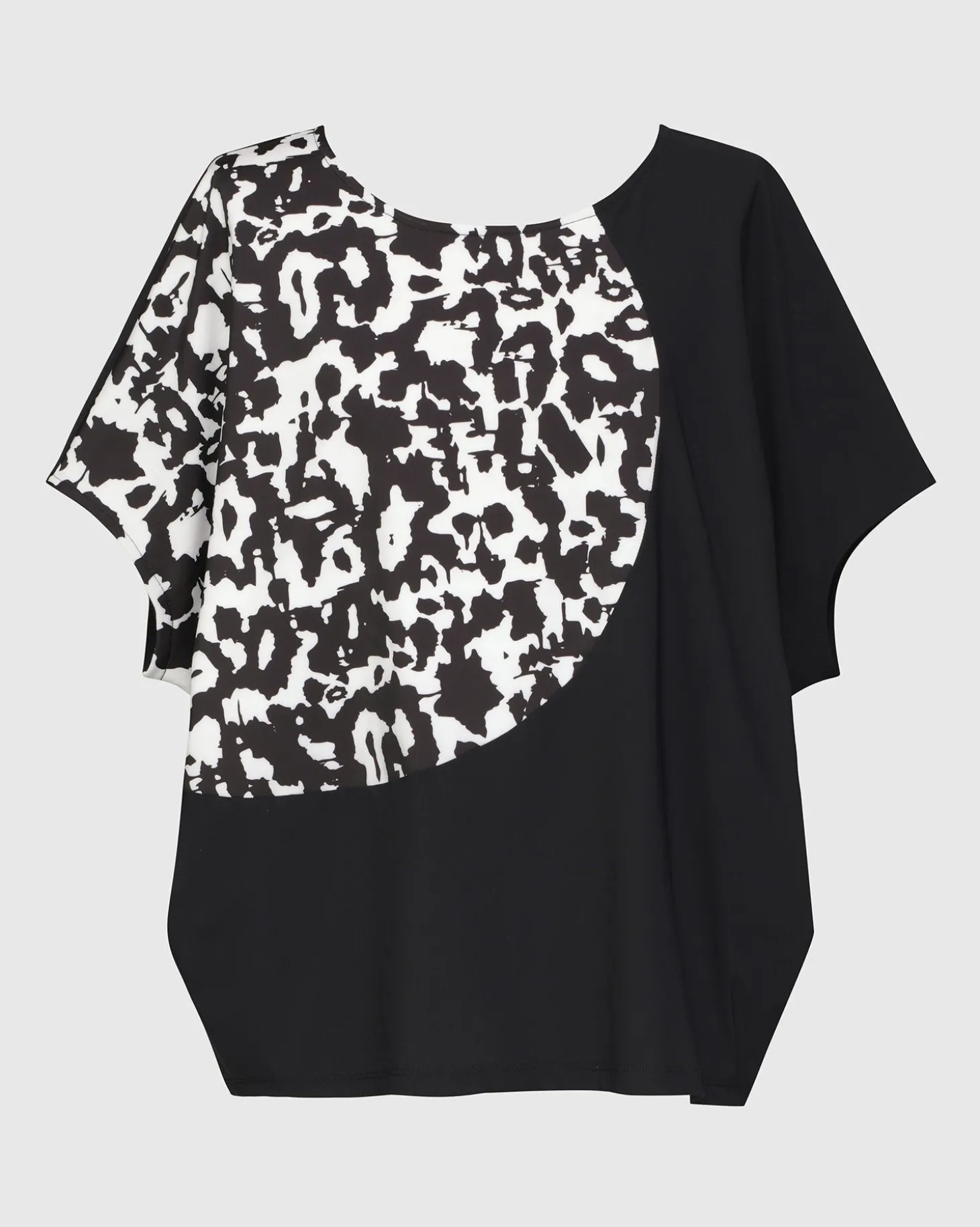 Tekbika Bliss Boxy Top, Yellow/Print