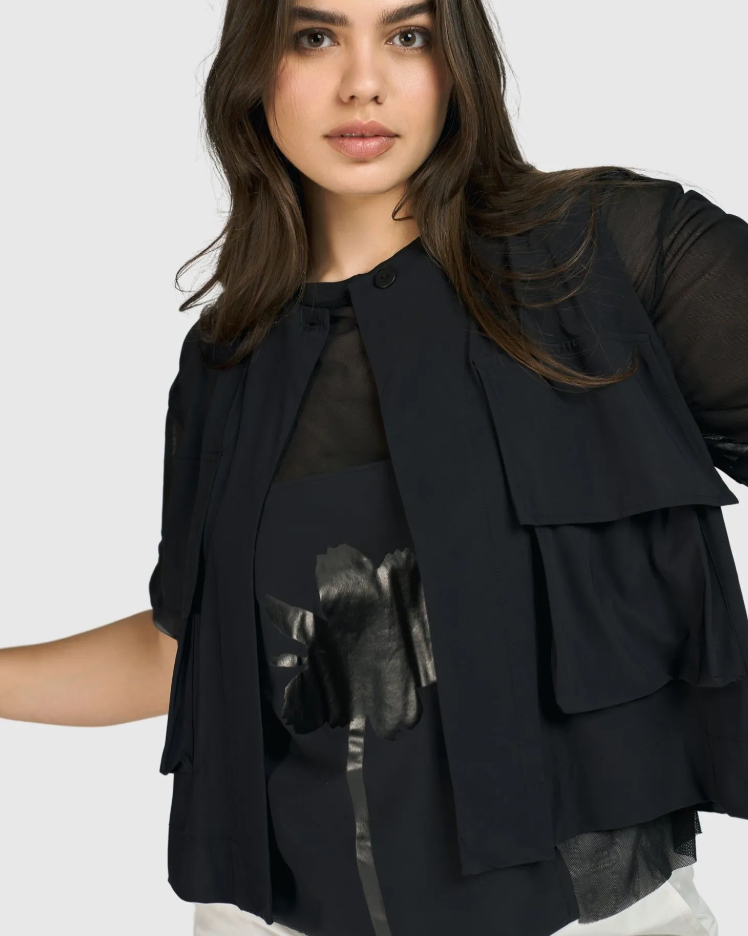 Tekbika Cannes Cargo Vest, Black