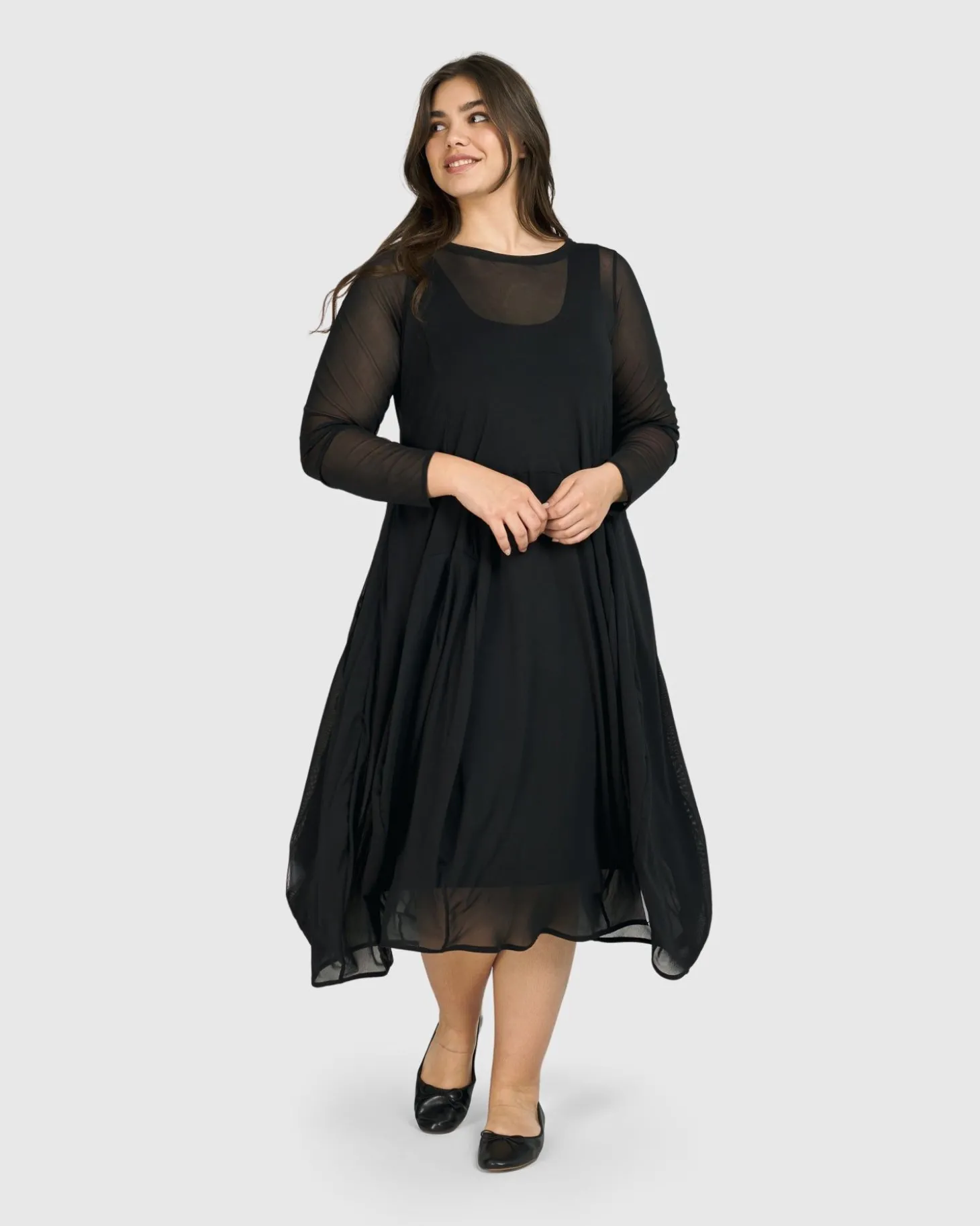 Tekbika Charlotte Crew Cocoon Dress, Tulle