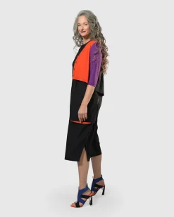 Tekbika Colorblock Crop Cardigan Jacket, Multi
